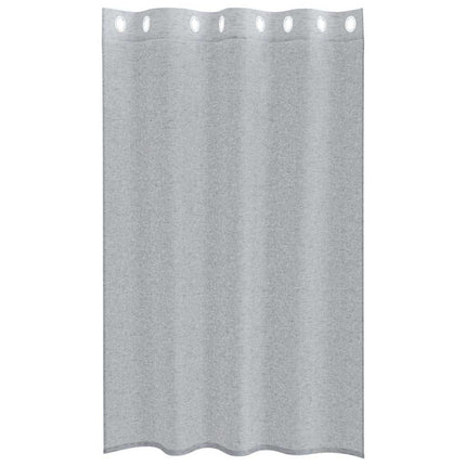 Voile Gardin med gardiner 2 pcs Mørkegrå 175 x 140 cm Polyester
