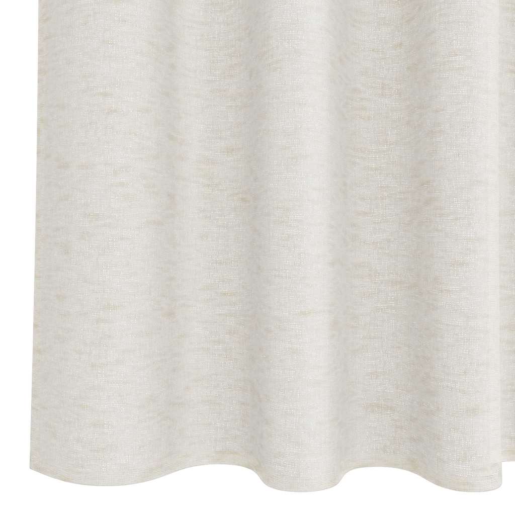 Voile Gardin med gardiner 2 pcs Creme 260 x 140 cm Polyester