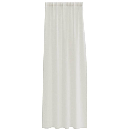 Voile Gardin 2 stk. Creme 260 x 140 cm Polyester