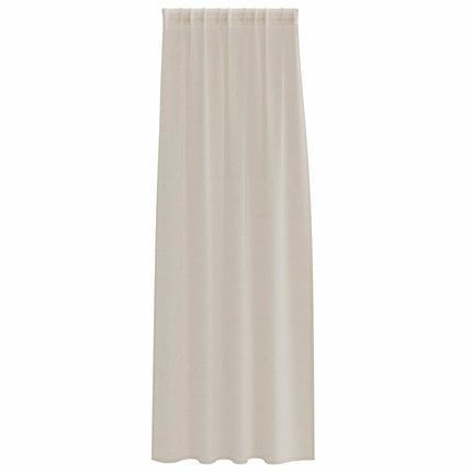Voile Gardin 2 pcs Sandfarvet 245 x 140 cm Polyester