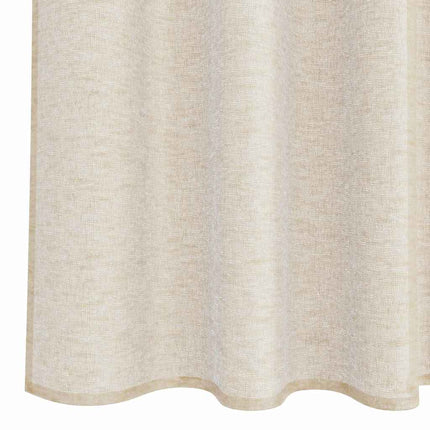 Voile Gardin 2 stk. Sandfarvet 260 x 140 cm Polyester