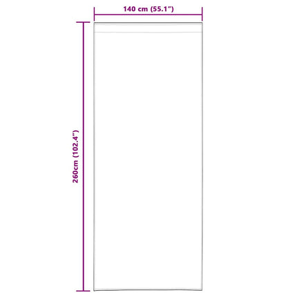 Voile Gardin 2 stk. Sandfarvet 260 x 140 cm Polyester