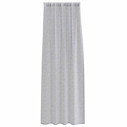 Voile Gardin med gardiner 2 pcs Mørkegrå 245 x 140 cm Polyester