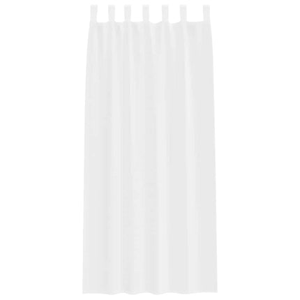 Voile Gardin 2 stk. Hvid 260 x 140 cm Polyester