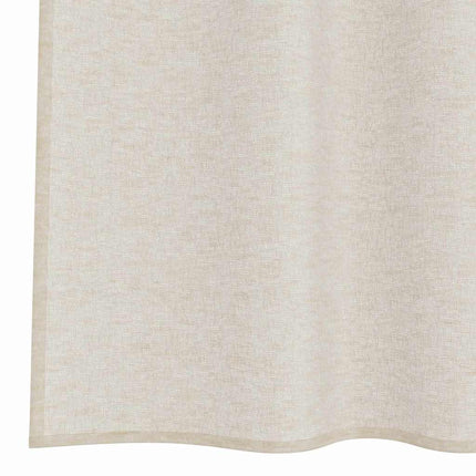 Voile Gardin 2 stk. Sandfarvet 245 x 140 cm Polyester