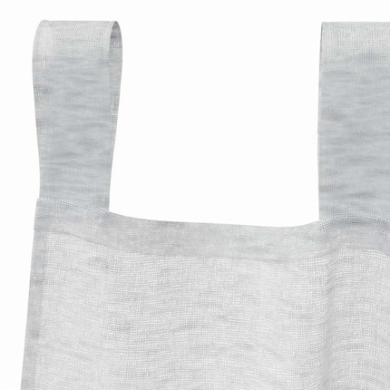 Voile Gardin med gardiner 2 pcs Lysegrå 140 x 140 cm Polyester
