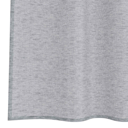 Voile Gardin med gardiner 2 pcs Mørkegrå 225 x 140 cm Polyester