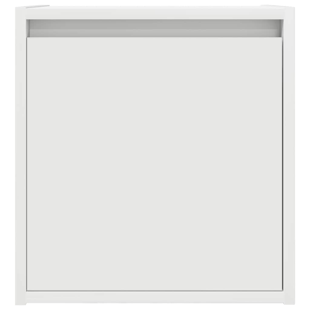 væghængt sengebord 38x34x40 cm hvid