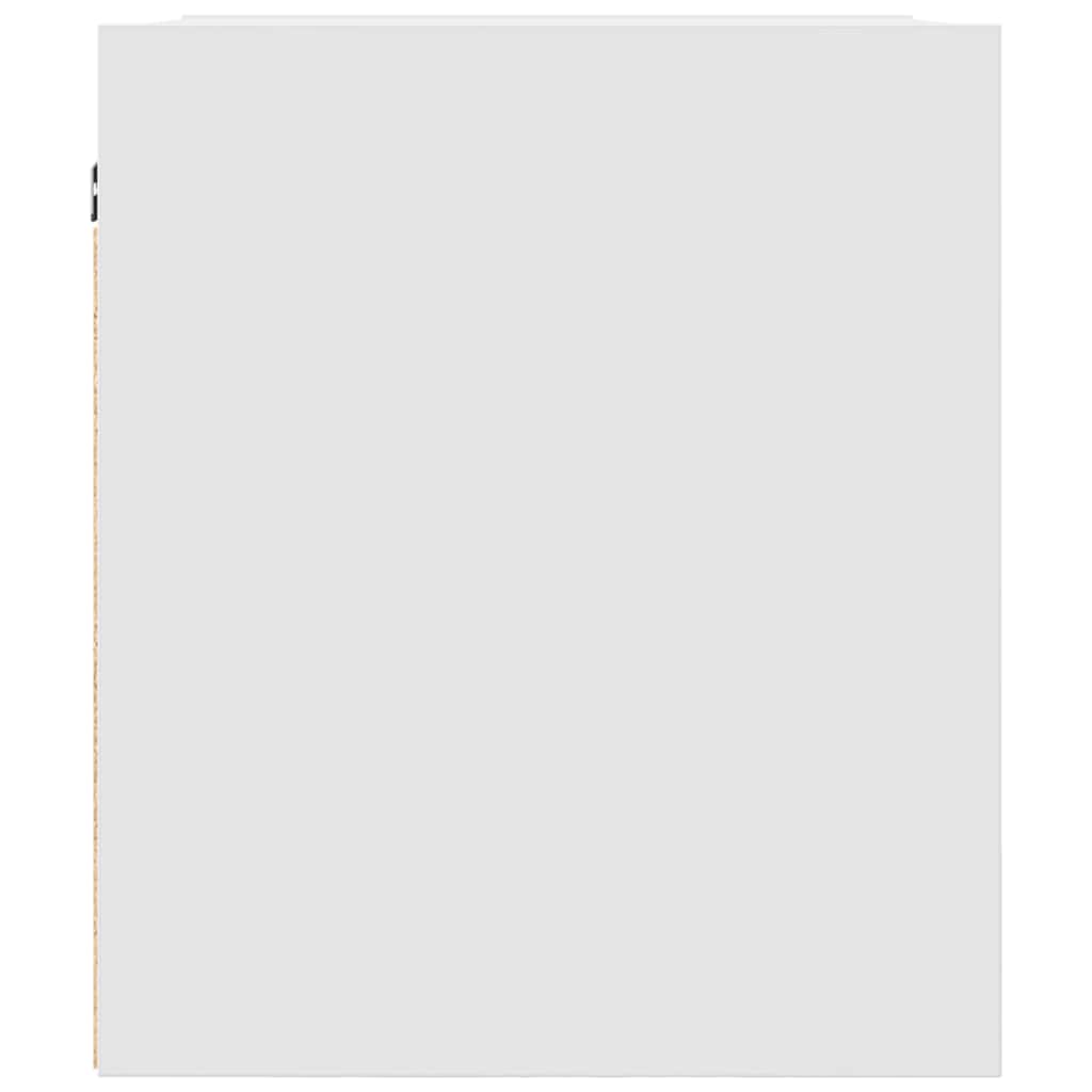 væghængt sengebord 38x34x40 cm hvid