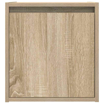 væghængte sengeborde 2 stk. 38x34x40 cm sonoma-eg