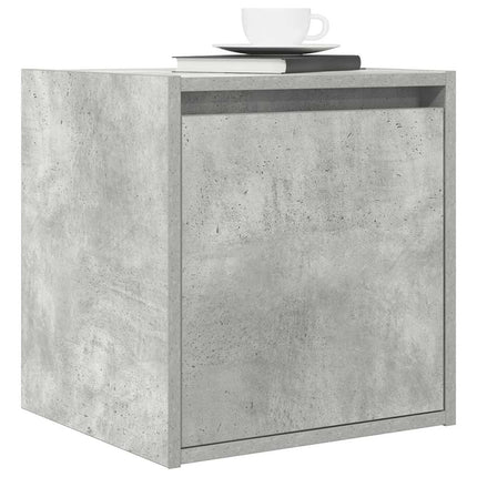væghængt sengebord 38x34x40 cm betongrå