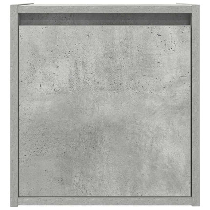 væghængt sengebord 38x34x40 cm betongrå