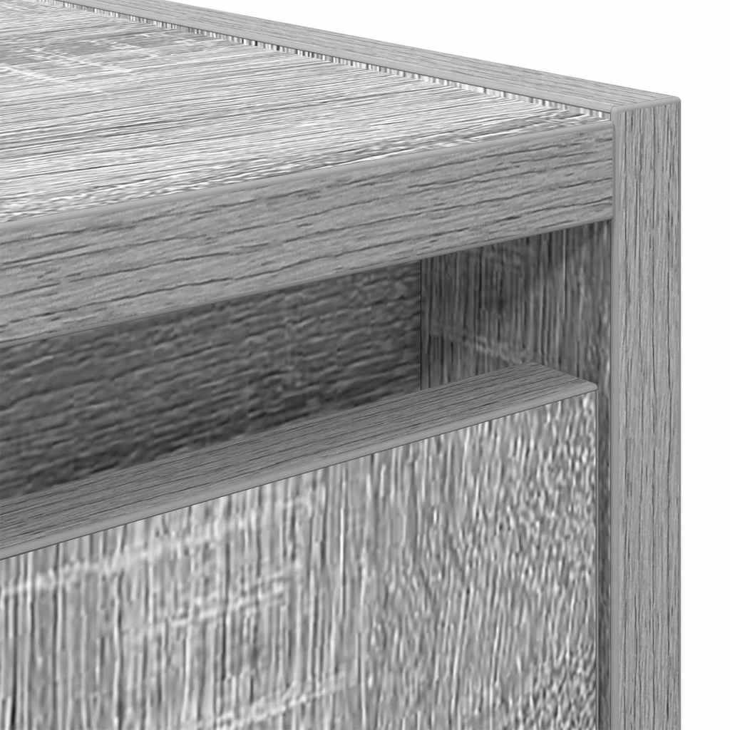 væghængt sengebord 38x34x40 cm grå sonoma-eg