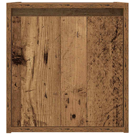 væghængte sengeborde 2 stk. 38x34x40 cm antikt træ