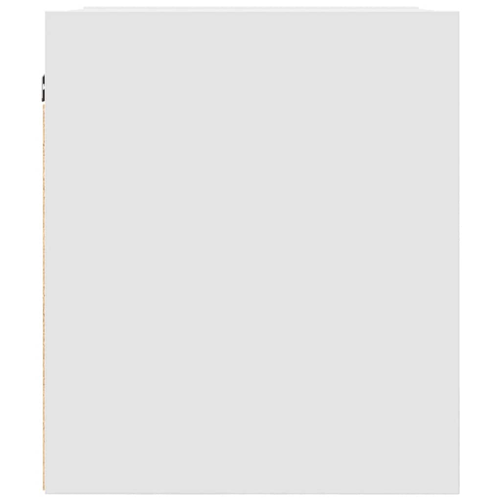 væghængt sengebord 38x34x40 cm hvid