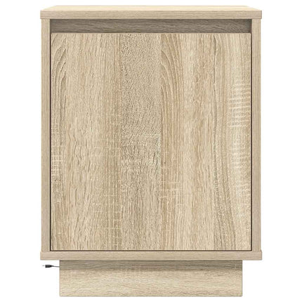 Sengeskab med LED-lys Sonoma Eg 38x34x50 cm