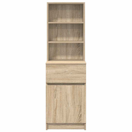 sengebord 39x35x125 cm konstrueret træ sonoma-eg