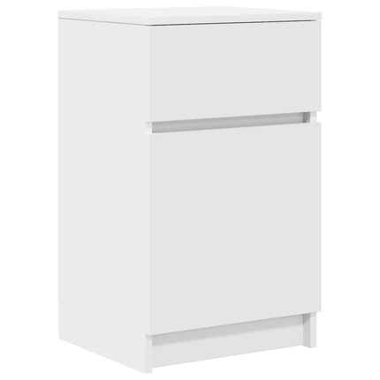 sengeborde 2 stk. 39x35x65 cm konstrueret træ hvid
