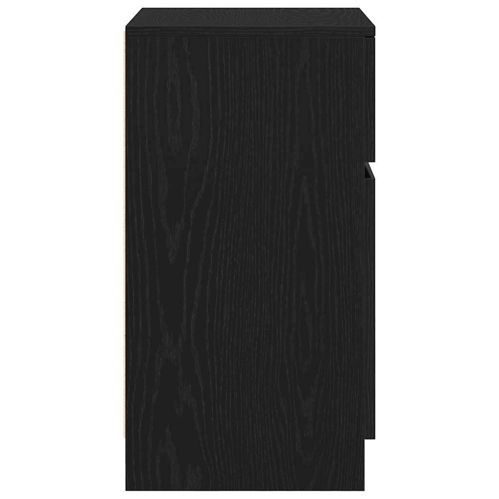 sengebord 39x35x65 cm konstrueret træ sort