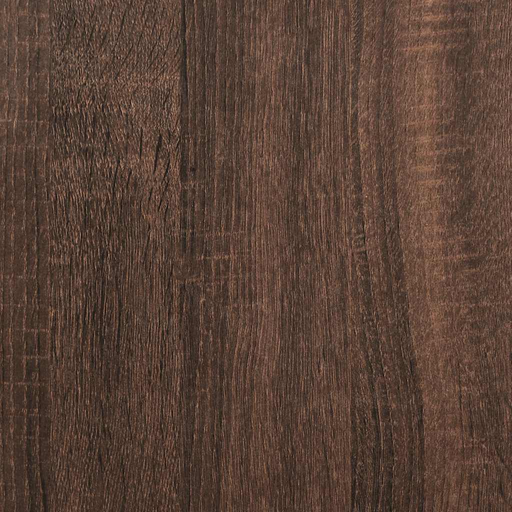 sengebord med 2 skuffer 38x34x80 cm brun egetræsfarve