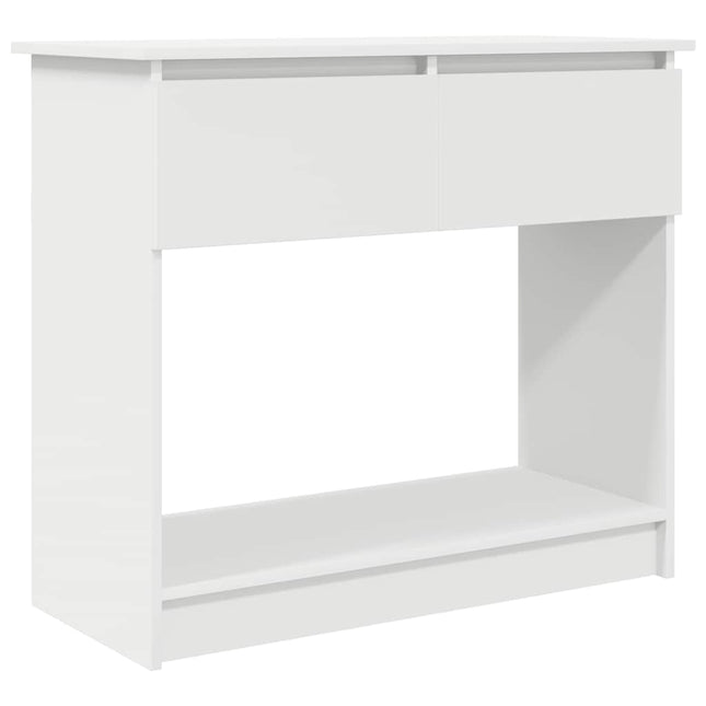 konsolbord med skuffer 85,5x38,5x74,5 cm hvid