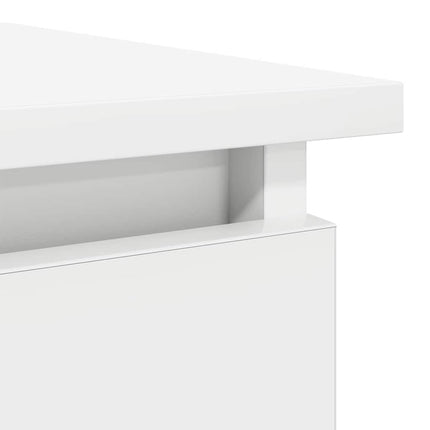 konsolbord med skuffer 85,5x38,5x74,5 cm hvid