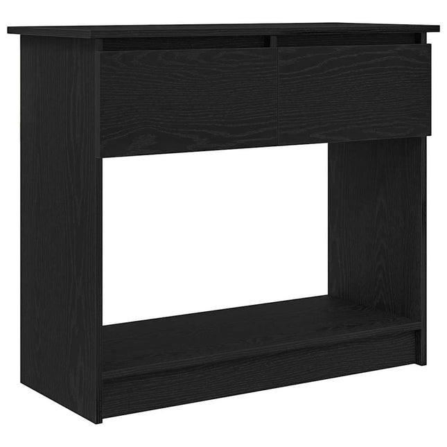 konsolbord med skuffer 85,5x38,5x74,5 cm sort