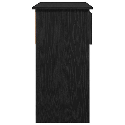 konsolbord med skuffer 85,5x38,5x74,5 cm sort