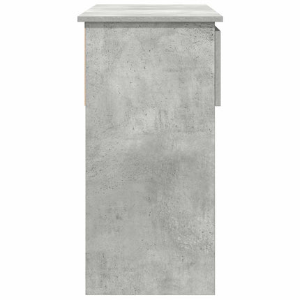 konsolbord med skuffer 85,5x38,5x74,5 cm betongrå