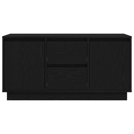 tv-skab med LED-lys 100x41x50 cm sort-eg