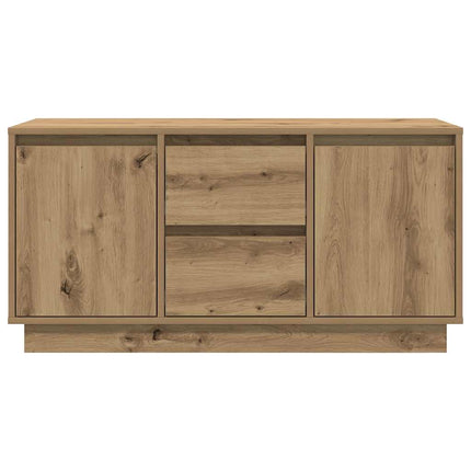 tv-bord med LED-lys 100x41x50 cm kunsteg