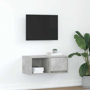 tv-bord 60x31x25,5 cm konstrueret træ betongrå