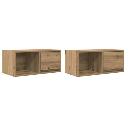 tv-borde 2 stk. 60x31x25,5 cm konstrueret træ kunsteg
