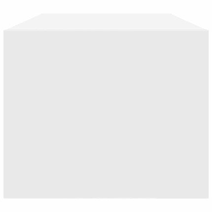 tv-bord 80x31x25,5 cm konstrueret træ hvid