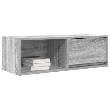 tv-borde 2 stk. 80x31x25,5 cm konstrueret træ grå sonoma-eg