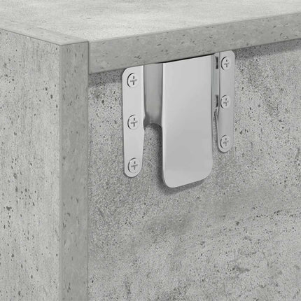 tv-borde 2 stk. 80x31x25,5 cm konstrueret træ betongrå