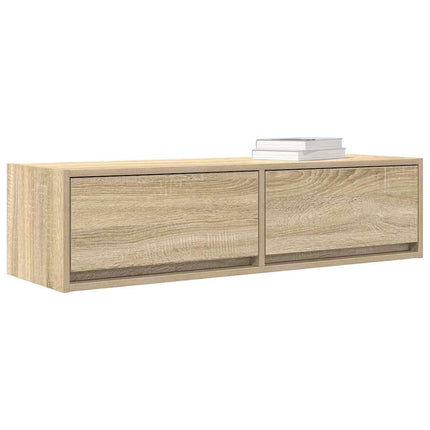 TV-skab med skuffe Sonoma-eg 100 x 31 x 25,5 cm Konstrueret træ