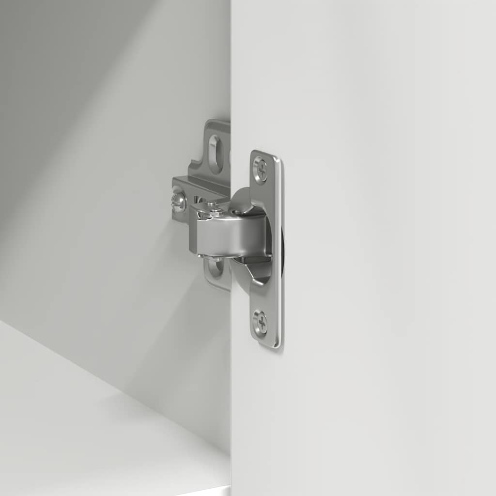 skænk med skuffe 101x35x76 cm konstrueret træ hvid