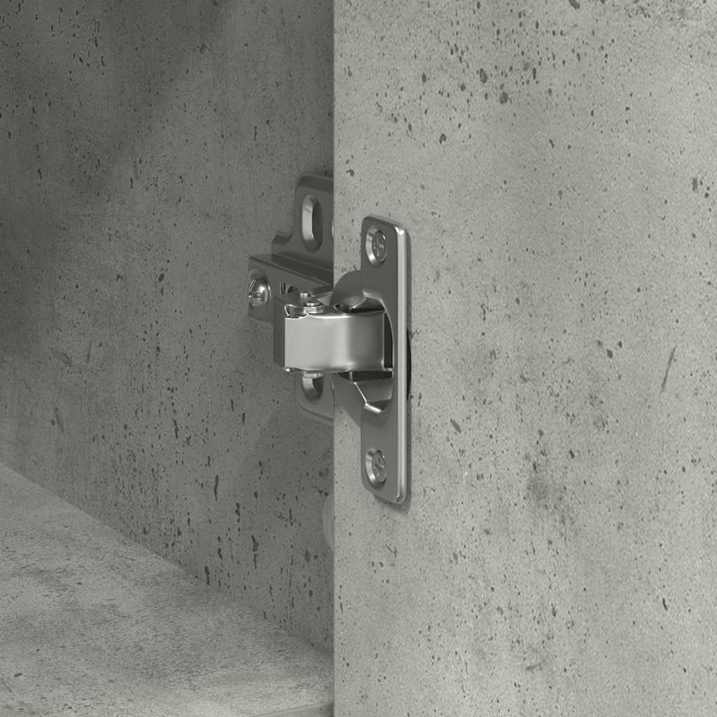 skænk med skuffe 101x35x76 cm konstrueret træ betongrå