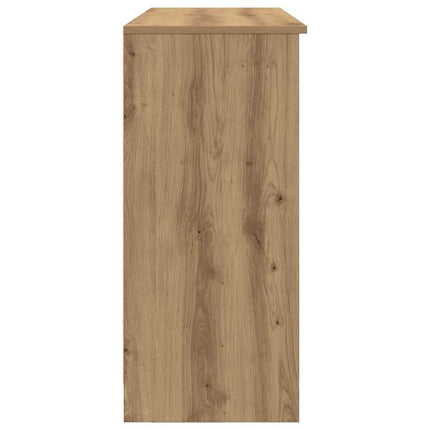 skænk med skuffe 101x35x76 cm konstrueret træ kunsteg