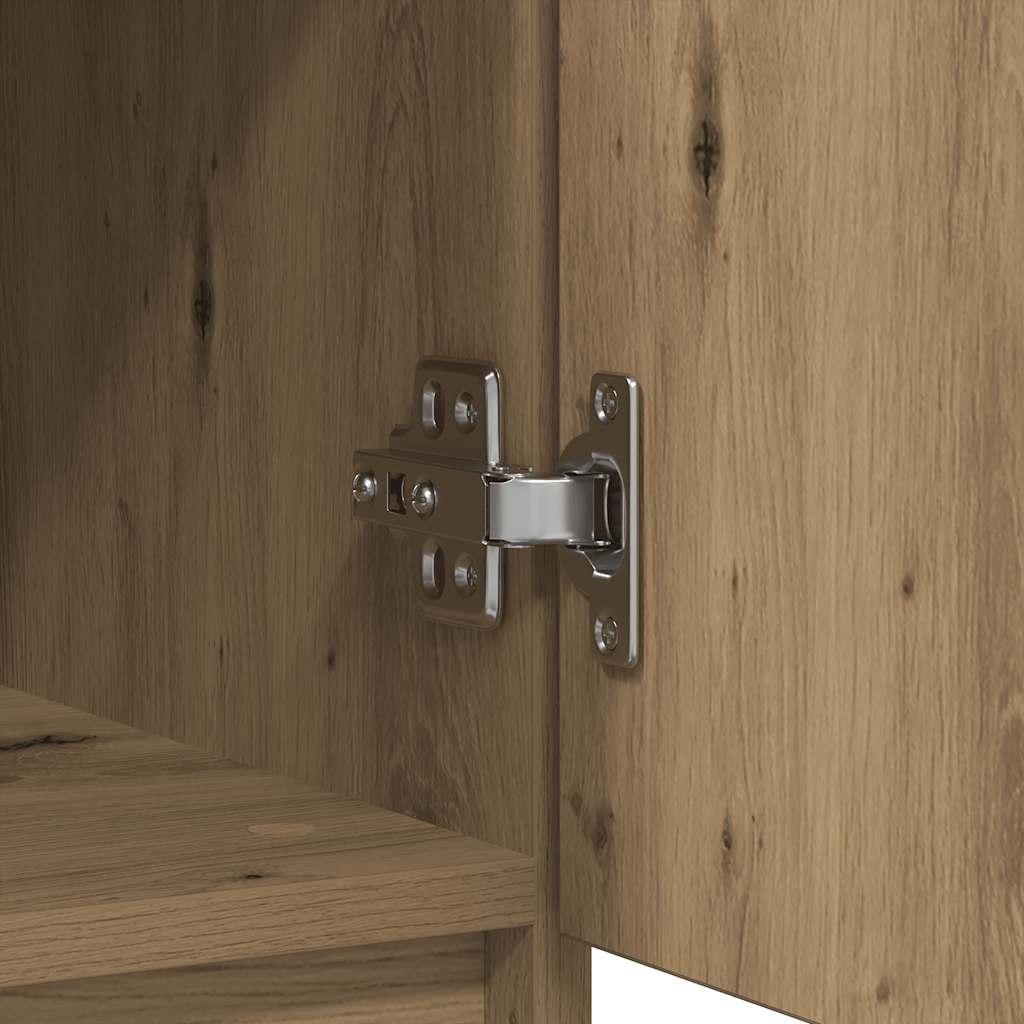 skænk med skuffe 71x35x65 cm konstrueret træ kunsteg