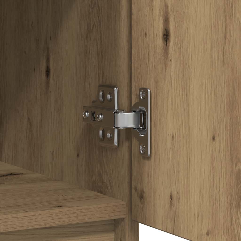 skænk med skuffer 71x35x84 cm konstrueret træ kunsteg