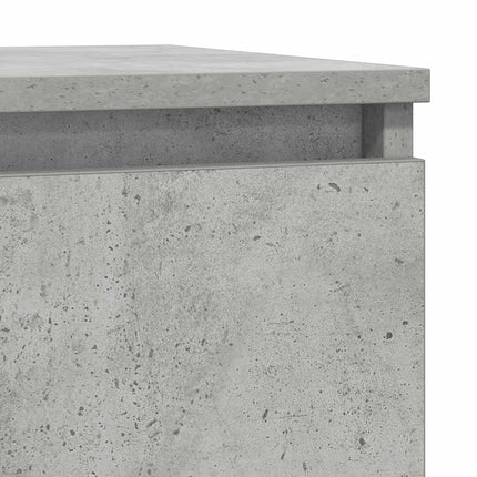 skænk med skuffe 71x35x84 cm konstrueret træ betongrå