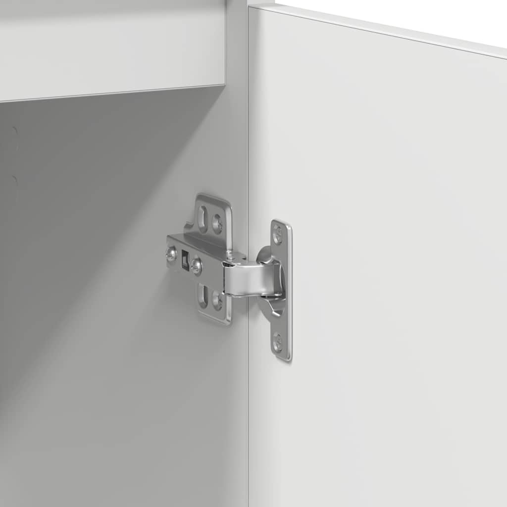 skænk med skuffe 71x35x65 cm konstrueret træ hvid