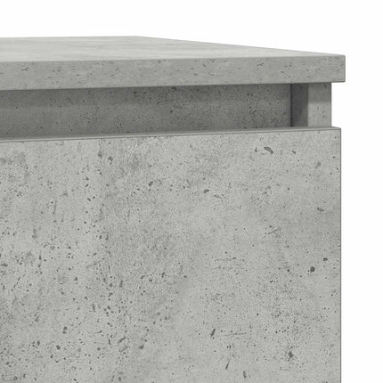 skænk med skuffe 71x35x65 cm konstrueret træ betongrå