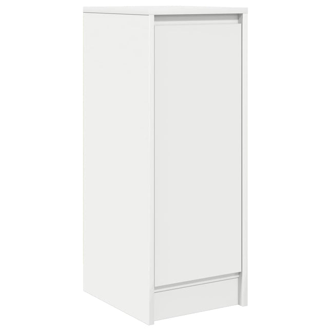skænk 29,5x34x76 cm konstrueret træ hvid