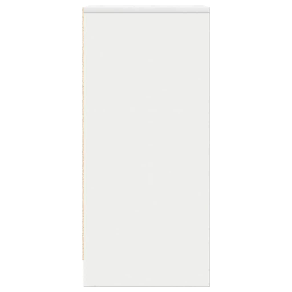 skænk 29,5x34x76 cm konstrueret træ hvid