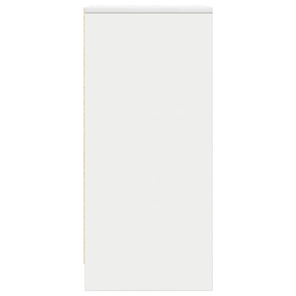 skænk 29,5x34x76 cm konstrueret træ hvid