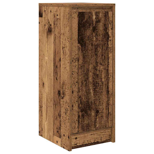 skænk 29,5x34x76 cm konstrueret træ antikt trælook