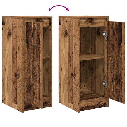 skænk 29,5x34x76 cm konstrueret træ antikt trælook